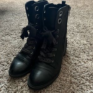 Black boots from Express
